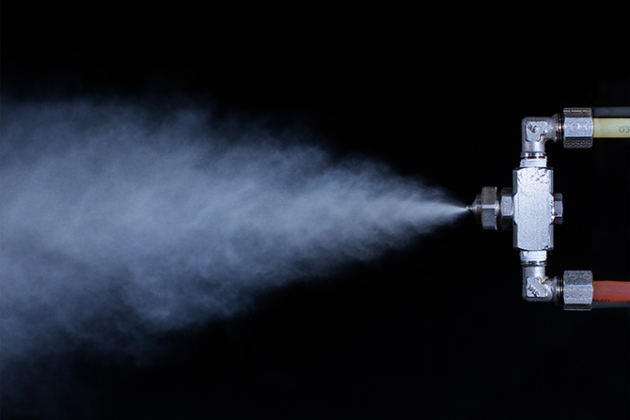 Atomizing proces for smoking chambers